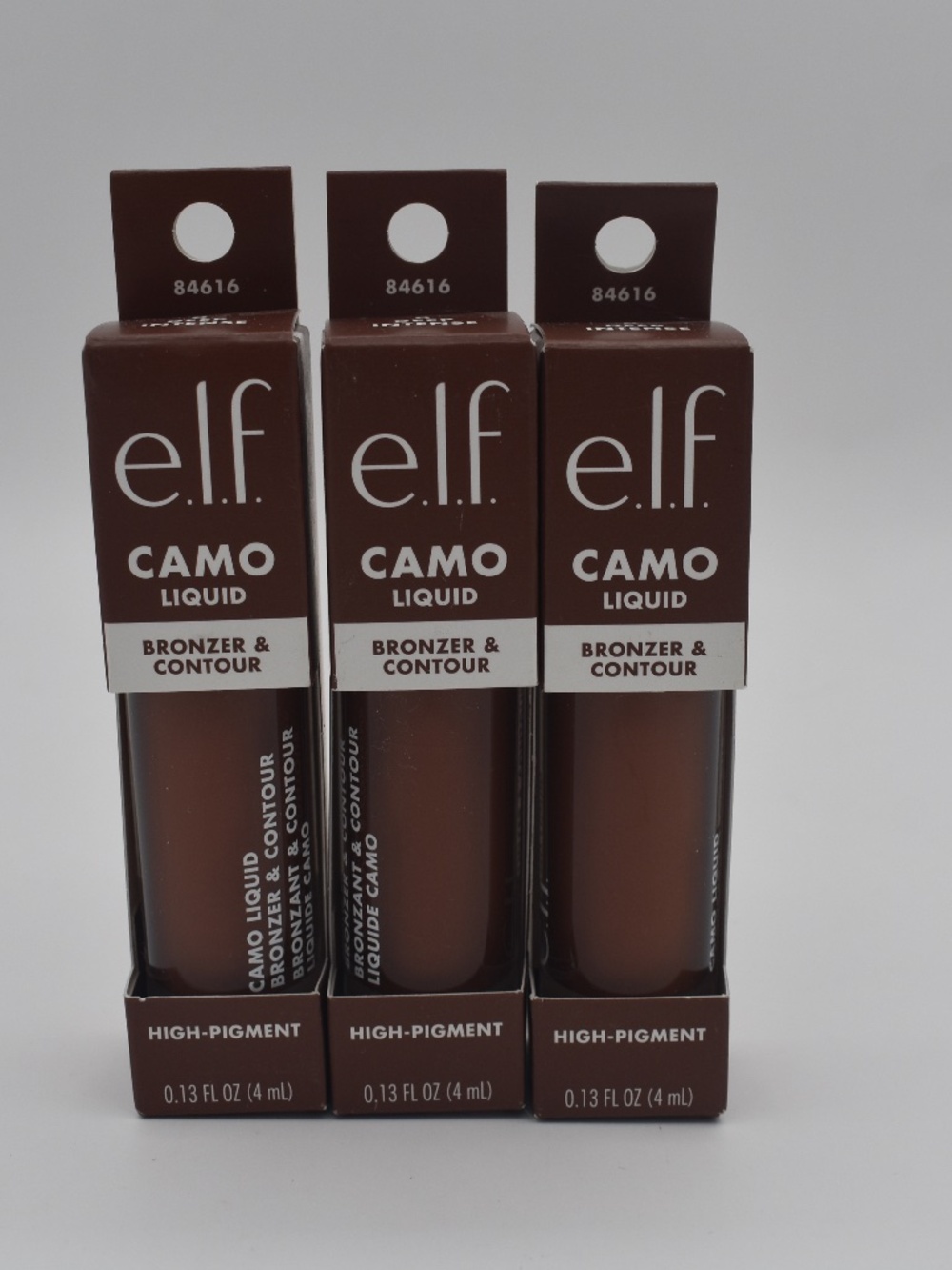 NIB e.l.f Halo Glow Camo Bronzer & Contour 84616 8 Deep Intense Set of 3